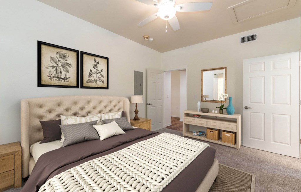 Bedroom With Closet Bedroom With Closet at Woodway Village, Austin Texas